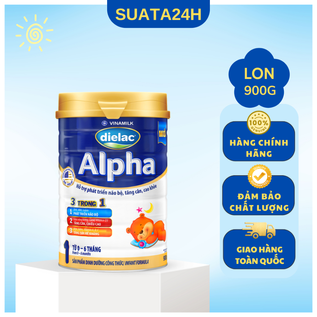 Sữa bột Vinamilk Dielac Alpha Step 1- 900g