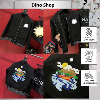  Áo Khoác Nam Nữ Eo Vì Trần Bông Thêu Hình Chiếc Thuyền Cực Hót - Áo Khoác Nam Nữ Trần Bông Thêu Xù Sau Lưng Cực Đẹp 