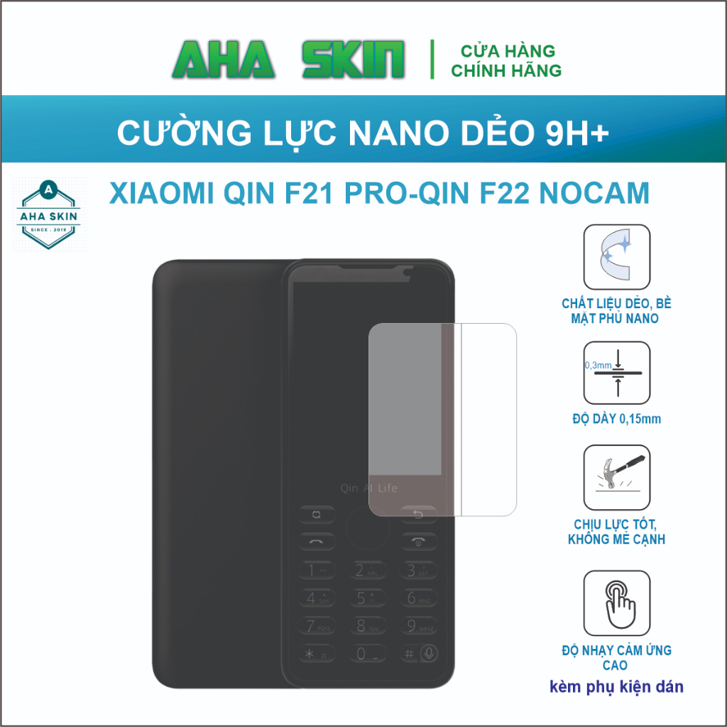 Dán cường lực Xiaomi Qin F21Pro/ Qin F22 Nocam, Cường lực dẻo 9h+