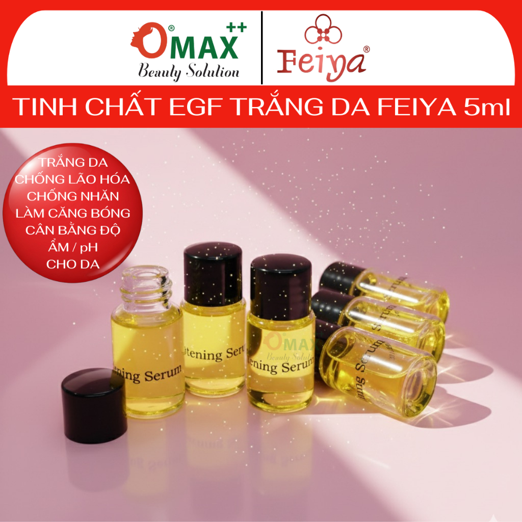 Serum FEIYA Whitening EGF 5ml - Phục Hồi - Tái Tạo - Chống Nhăn - Ngừa Lão Hóa - Cấp Ẩm- Cân Bằng pH