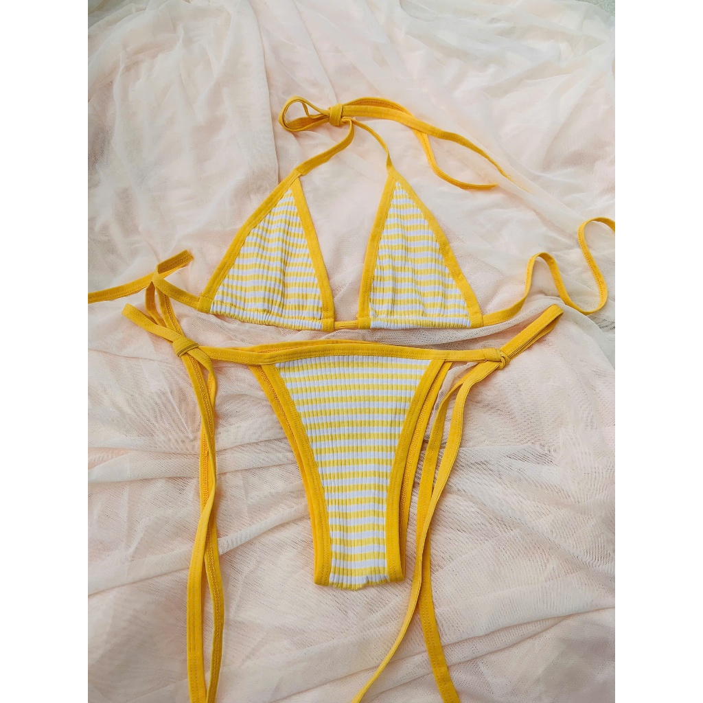 Bộ đồ lót lọt khe bikini hai mảnh bốc lửa vải lụa mềm - Bk029 LUÔN CHE TÊN SẢN PHẨM- hoả tốc - Camlu