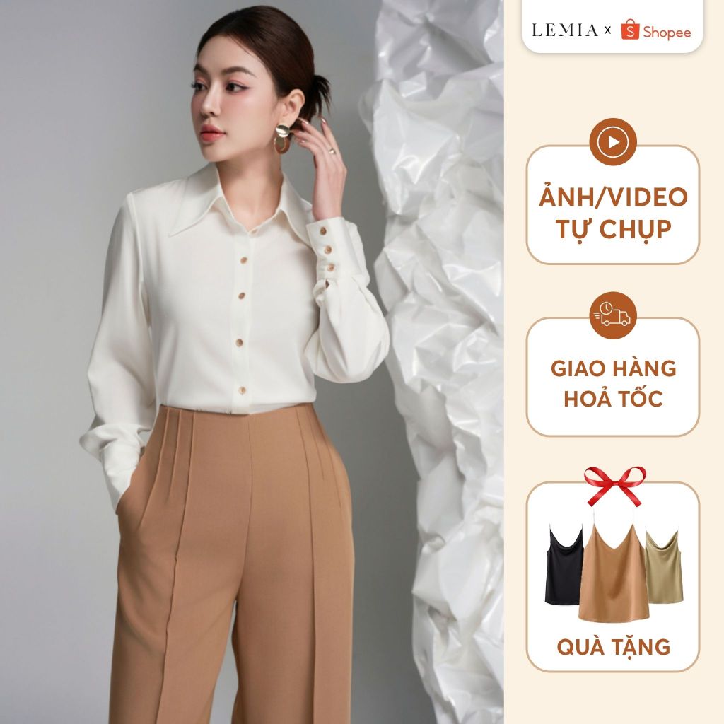 Áo Sơ Mi Dài Tay Thời Trang Thanh Lịch by LEMIA Design - 24A016