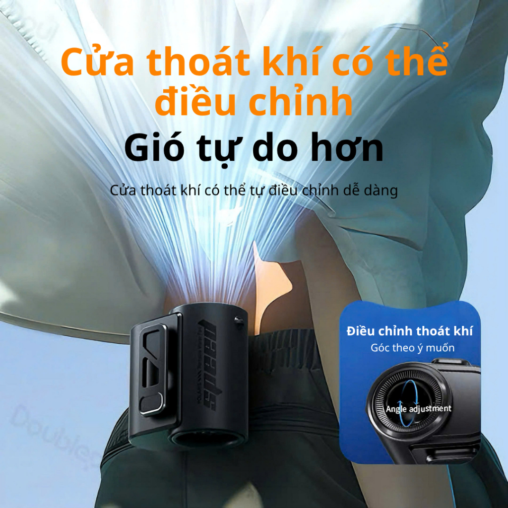 [YF10 Xanh] Quạt Đeo Thắt Lưng Đeo Cổ 10000mAh Dùng Từ 5 Giờ đến 30 Giờ – Thể Thao Ngoài Trời | BigBuy360 - bigbuy360.vn