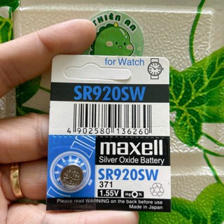 Vỉ Pin Viên Maxell Nhật Bản SR920SW / 371 / SW  Hàng Chính Hãng Made in Japan Đ.Hồ