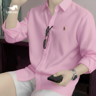  Áo Sơ Mi Nam Tay Dài Thêu Ngựa Cao Cấp Mã Đáo Thành Công Vải LINEN & OXFORD Form Classic Fit Thấm Hút Cực Tốt SMMDTC333 