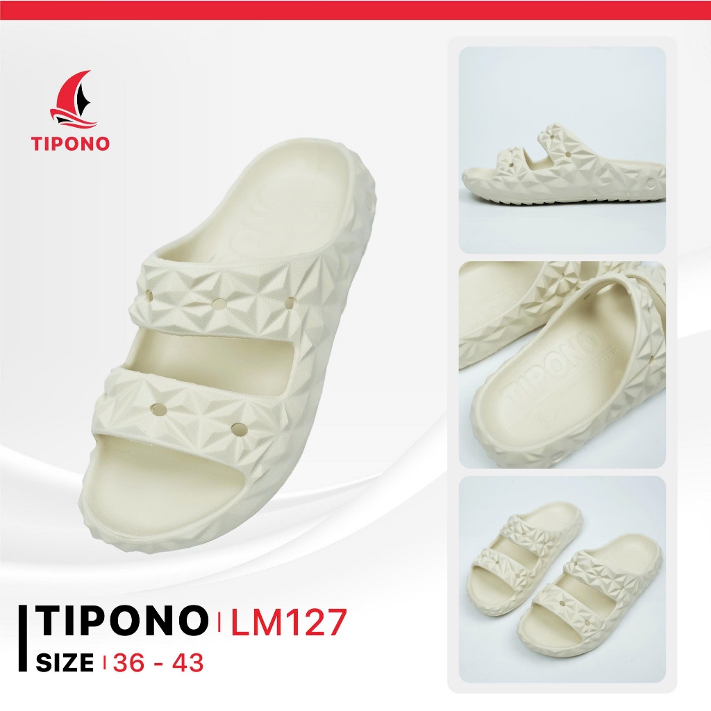 Dép Hai Quai TIPONO LM127 – Dép Đúc EVA Cloud Diamond Siêu Êm Chống Trượt Unisex 36–45