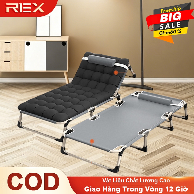 REX Giường gấp gọn tiện lợi dùng ngủ trưa cho văn phòng cắm trại bệnh viện Tải trọng 400kg | BigBuy360 - bigbuy360.vn