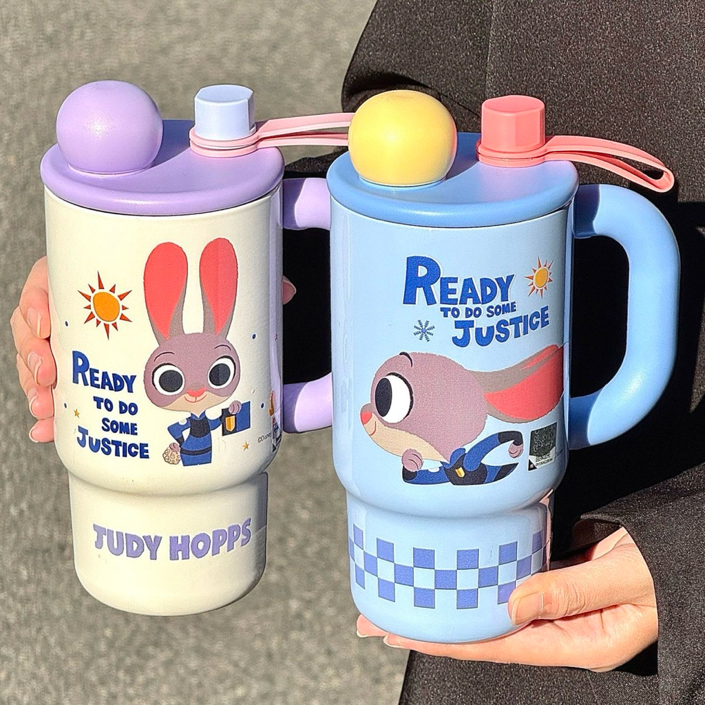 Ly giữ nhiệt cao cấp hoạ tiết con thỏ 700ml