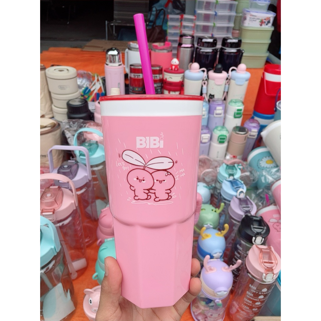 Ly giữ nhiệt bibi 6giờ dung tích 600ml nhựa Tý Liên