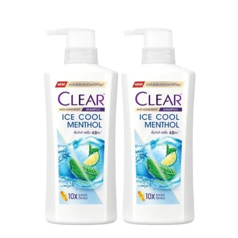 COMBO 2 CHAI DẦU GÔI CLEAR BẠC HÀ THÁI LAN 370ML+370ML