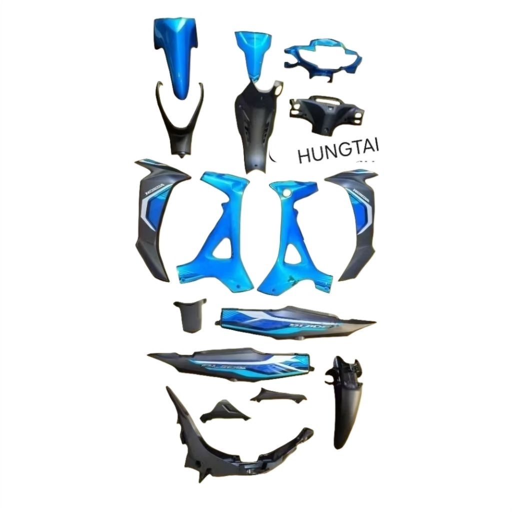 Bộ nhựa dàn áo, vỏ xe WAVE BLADE 110 xanh zin Honda