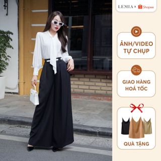  Quần Suông Ly Xếp Thân Trước Thời Trang by LEMIA Design - 24QX029 