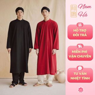  Áo dài nam truyền thống ngũ thân nhiều màu đủ size chất liệu linen - NH23 