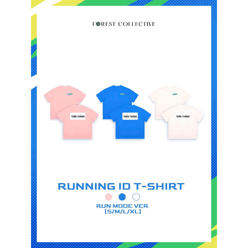 Áo Thun Running Man Vietnam Mùa 3 (Được Chọn Bảng Tên Nghệ Sĩ) | Run Mode T-Shirt |  FOREST COLLECTI