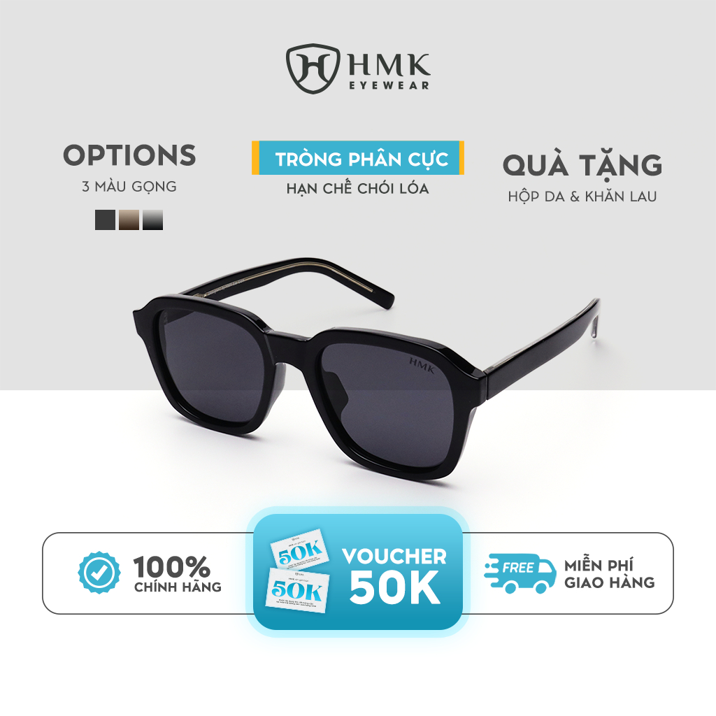 Kính Mát Phân Cực HMK Eyewear Chống Tia UV Hạn Chế Chói Bảo Vệ Mắt Toàn Diện - KM9025
