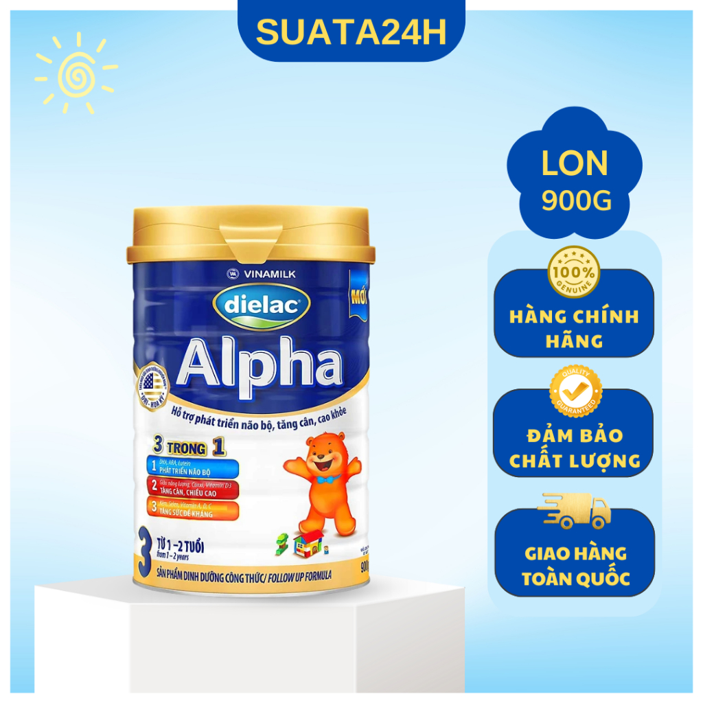 Sữa bột Vinamilk Dielac Alpha Step 3 900g