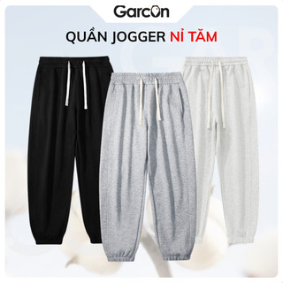 Quần jogger thể thao nam ống rộng bo gấu thoải mái dáng basic, quần dài nam vải co giãn thoáng khí