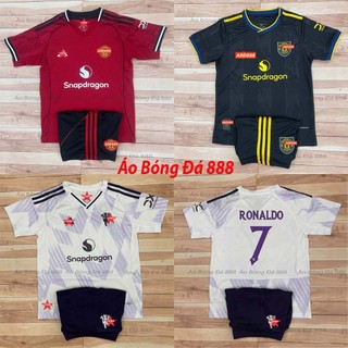  Bộ Quần Áo Bóng Đá Trẻ Em CLB Manchester United 25 26 - Vải Polyester Gai Thái Cao Cấp 