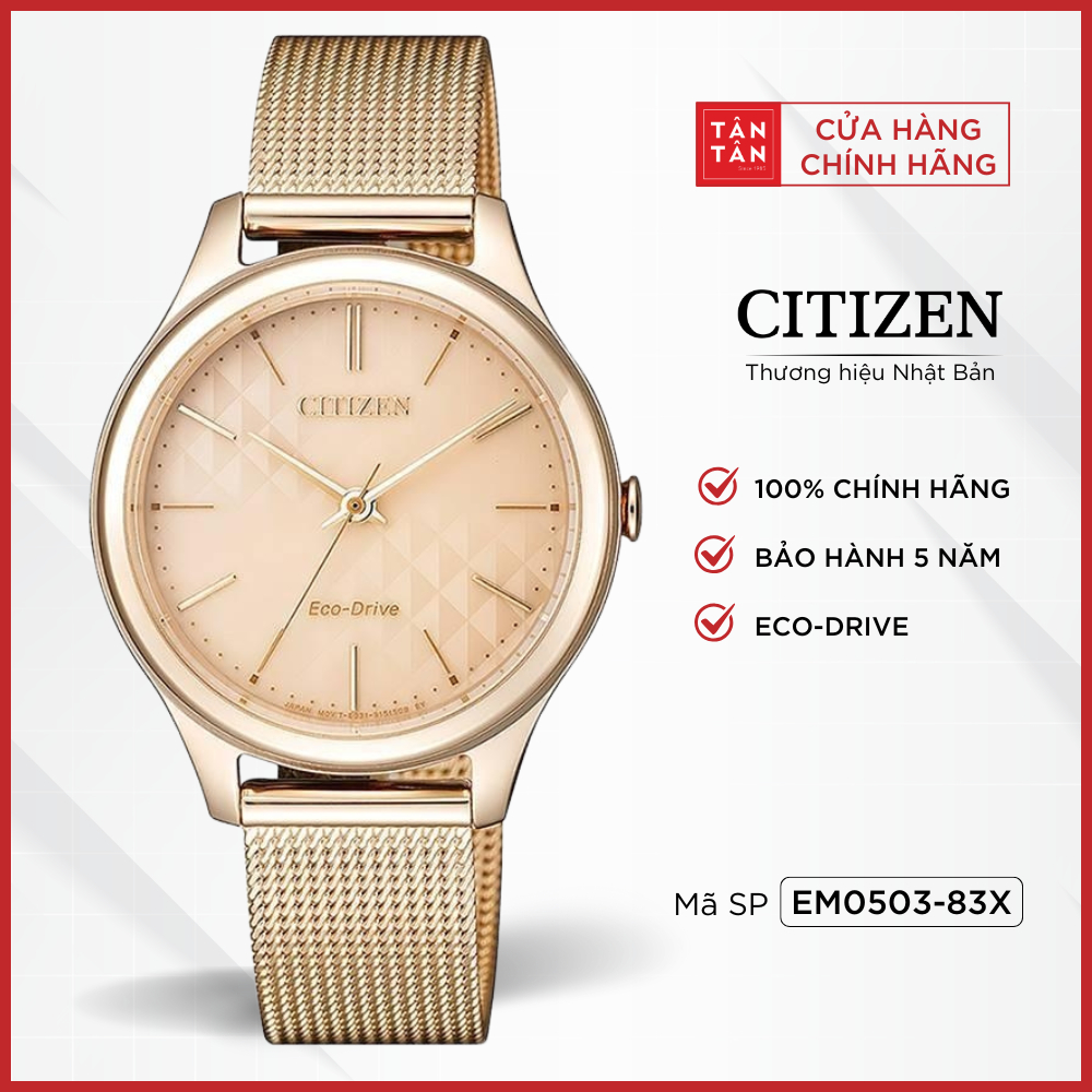 Đồng Hồ Nữ Citizen  EM0503-83X Eco-Drive 32mm - Đồng Hồ Tân Tân