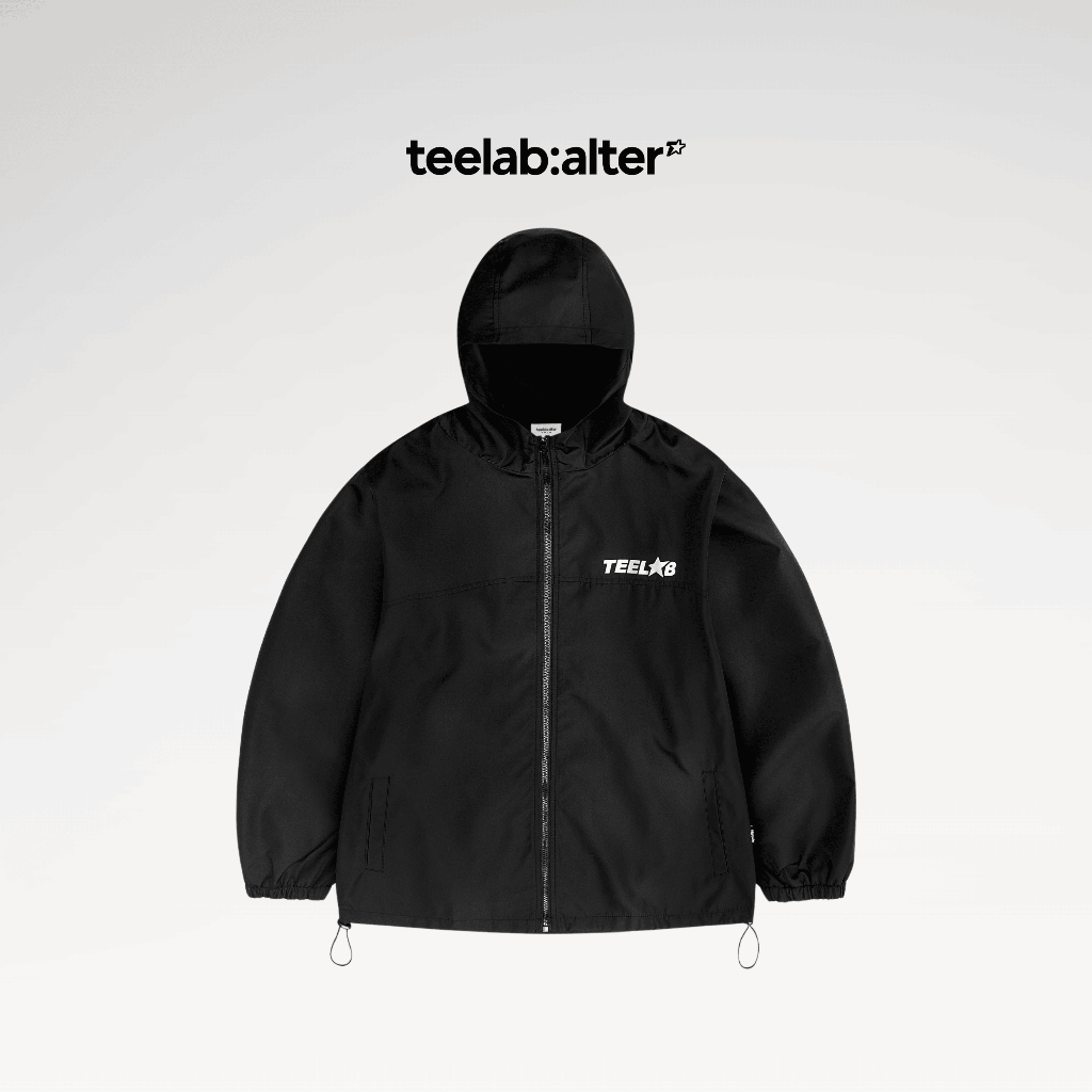 Áo Khoác Gió Dù Nam Nữ Teelab Basic Logo Chống Nước Cản Gió Giữ Ấm Có Mũ Local Brand Unisex AK139