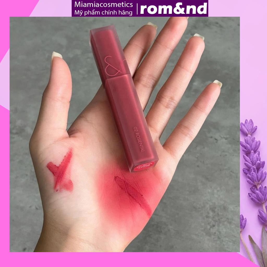 Son Romand Kem Lì Vỏ Vuông Blur Fudge Tint Màu 02 Rosiental Cánh Hồng Khô Vỏ Vuông 5g