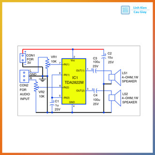 IC chức năng TDA2822M