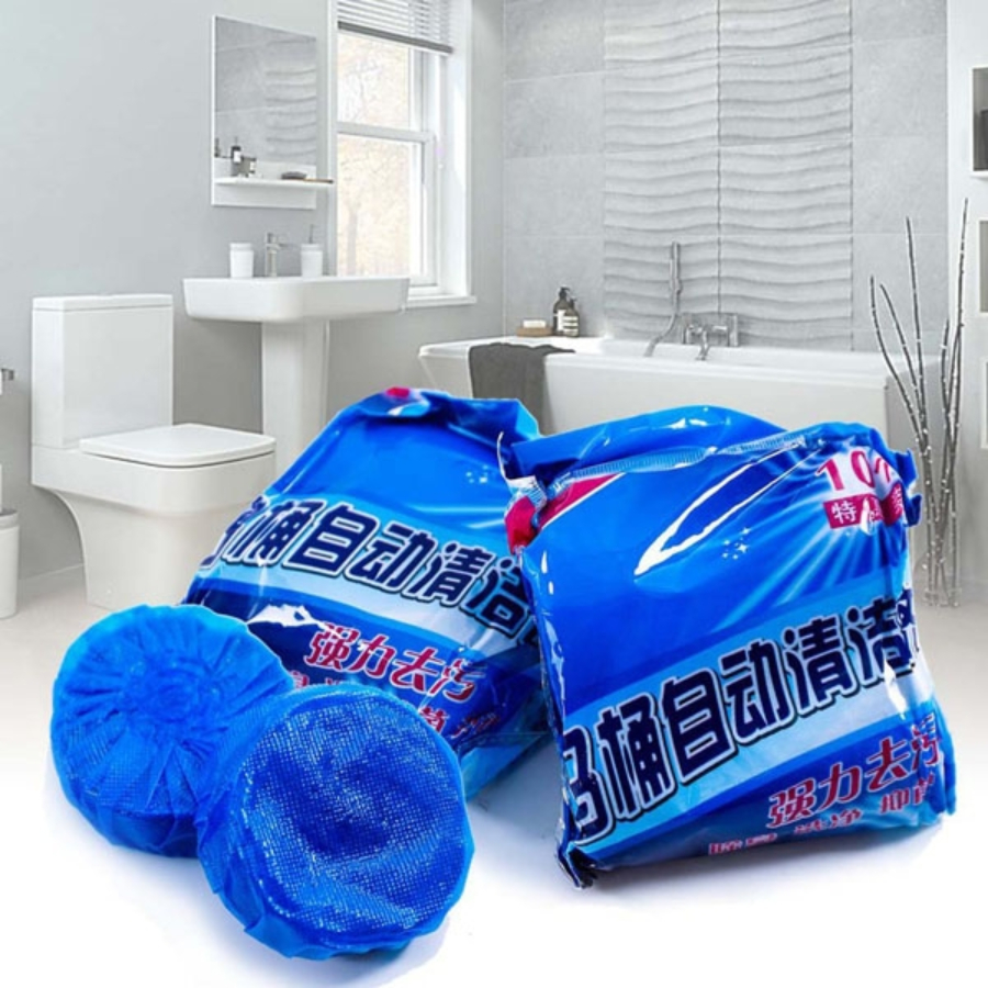 Set 10 Viên Thả Vệ Sinh Bồn Cầu Clean XYZ Diệt Khuẩn, Khử Mùi, Diệt Vi Khuẩn. Tiện Ích 24/7