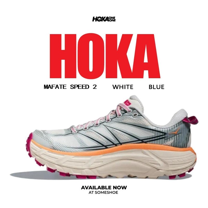 【100% Genuine】 Hoka One Mafate Speed 2 Sport Sneakers Running Shoes For Men And Women Sneakers