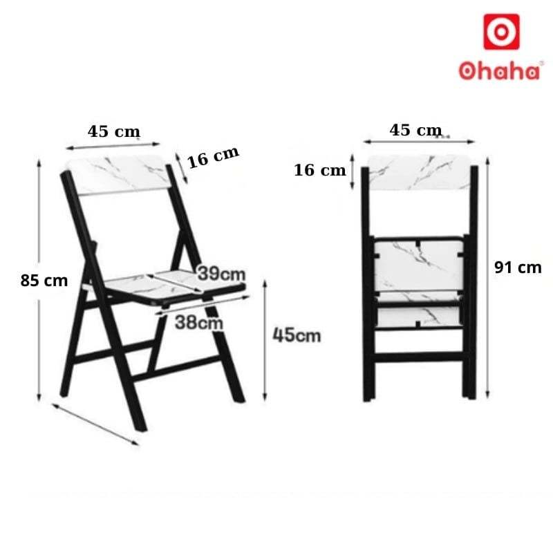 Ghế xếp gọn khung sắt (Ghế lẻ) - Ohaha