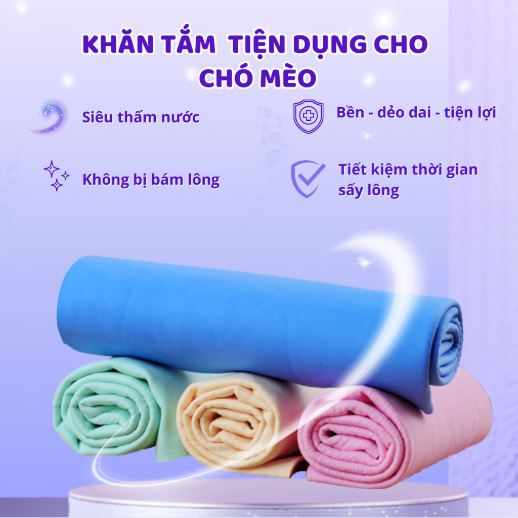 Khăn Tắm MASTERCARE Dành Cho Chó Mèo Magic Towel Thấm Hút Nhanh Siêu Tiện Dụng