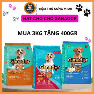  3KG - Tặng Quà Thức ăn hạt cho chó Ganador từ Pháp Cho chó Con và chó Lớn - Mioh Pet 