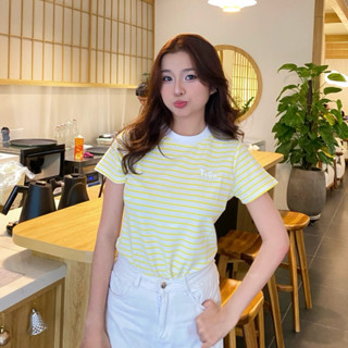  Áo thun baby tee Yumi tee nữ sọc ngang thun Mỹ cao cấp Form ôm chuẩn tôn dáng Togo Clothing 