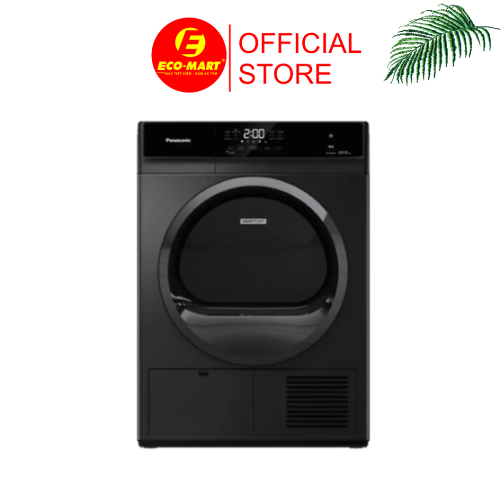 Máy sấy quần áo Panasonic NH-EH05JD1BV 10.5 kg, Đen, Dung lượng lớn, Sấy nhanh, Tiết kiệm điện