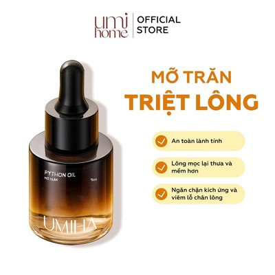 Mỡ trăn triệt lông nguyên chất UMIHA 15ml dùng cho vùng Nách, Bikini, Chân