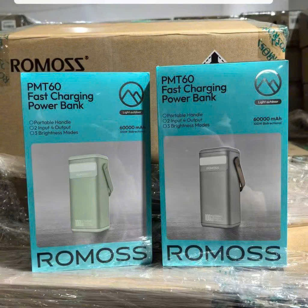 Pin Dự Phòng 60.000mAh ROMOSS PMT60, sạc nhanh 100W new fullbox.