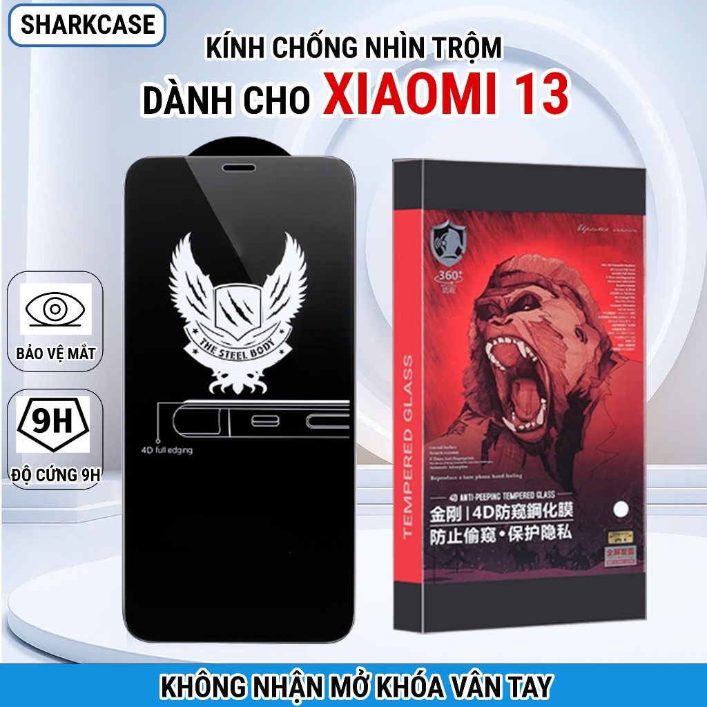 Kính cường lực Xiaomi 13 chống nhìn trộm full màn Miếng dán màn hình cho điện thoại xiaomi
