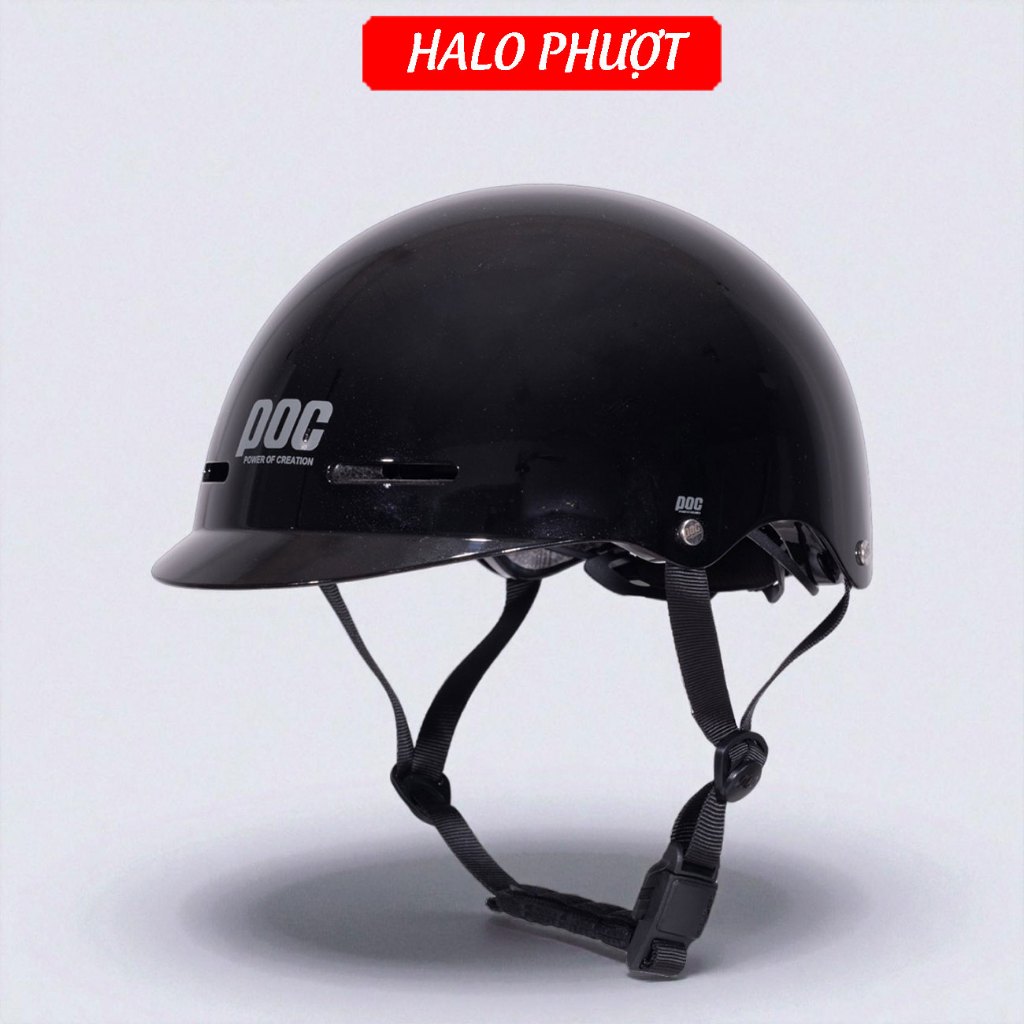 (Chính Hãng) Nón POC xe máy POC P20 Đen Bóng Chữ Xám CREATION 1