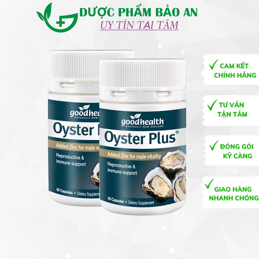 Tinh chất hàu lùn Oyster Plus Good Health New Zealand, Bổ sung kẽm 60 viên hàng nhập khẩu chính hãng