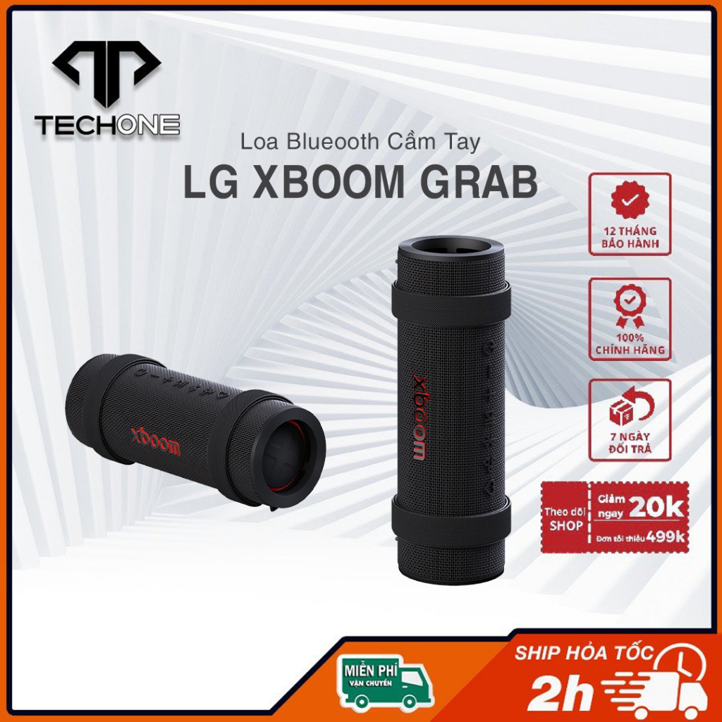 Loa Bluetooth di động LG xboom Grab 20W và Micro không dây Di Bê Lờ URX9900