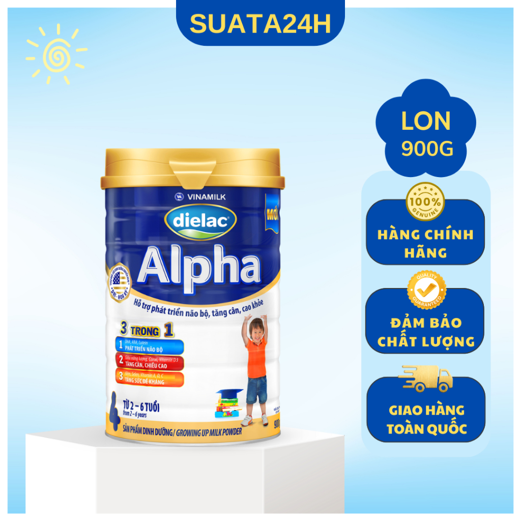 Sữa bột Vinamilk Dielac Alpha 4 900g