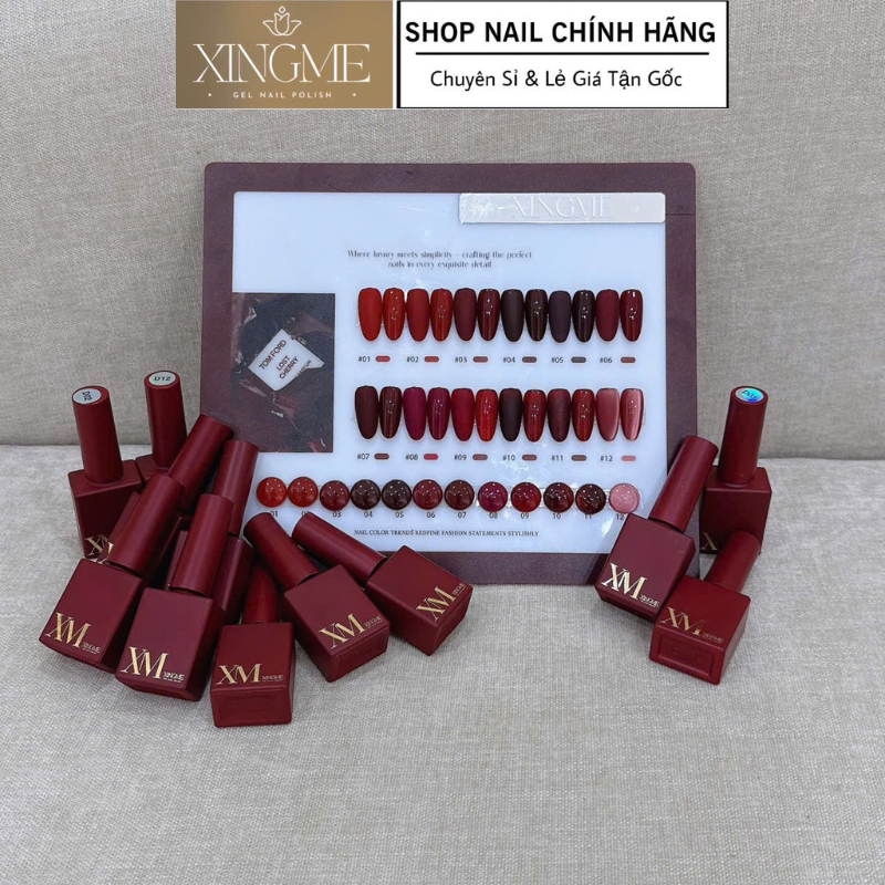 Sơn gel đỏ 12 màu lẻ XINGME [XINGME.NAIL]