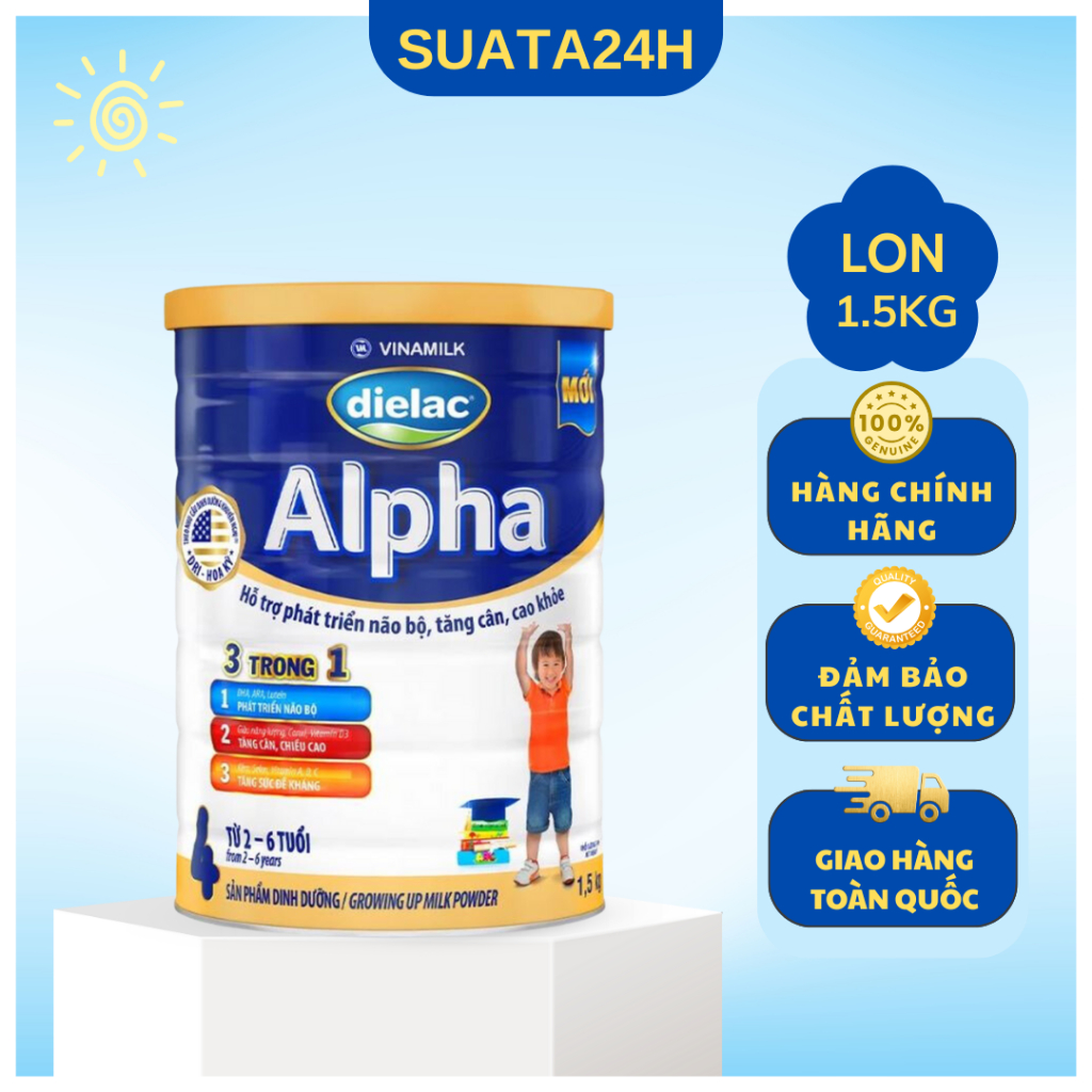Sữa bột Vinamilk Dielac Alpha 4 1.5kg