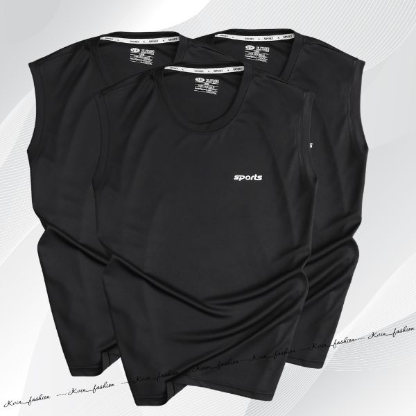 Combo áo thun nam ba lỗ , ao thun sát nách chất poly lạnh co giản 2 chiều có size đến 100kg Kvin_fas