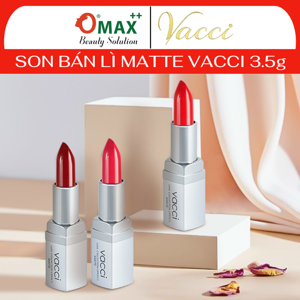 Son Lì Vacci Lipstick Matte Cao Cấp 3.5g - Chất Son Mịn Mượt, Lâu Phai & Lên Màu Chuẩn (Hàn Quốc)