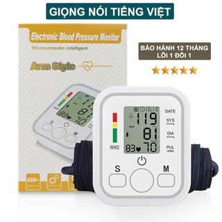Máy Đo Huyết Áp Điện Tử WHO HEM-8712 Có Giọng Nói Tiếng Việt, Thiết Kế Thông Minh Kiểm Tra Sức Khỏe Tại Nhà A99