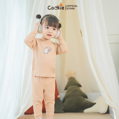 Bộ Thun Dài Tay COOKIE, Bộ Dài Tay Raglan In Hình Cho Bé Size Từ 6 Tháng Đến 5 Tuổi 2025
