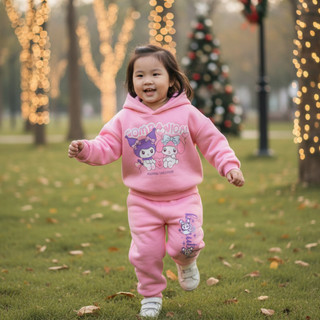  Bộ Nỉ kuromi cho bé gái Đáng Yêu - Hình dễ thương cho bé gái từ 10kg đến 40kg | Đậu Đậu 