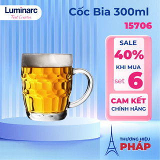  Cốc bia thủy tinh Luminarc 300ml 15706 thủy tinh cường lực ly uống bia cốc uống bia thủy tinh 