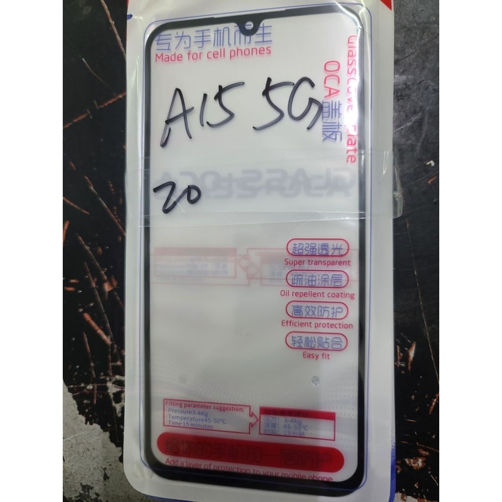 Kính ép liền keo samsung A15 5G, M15 5G zin new