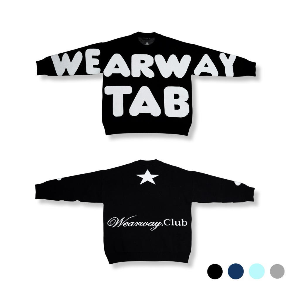 [ New Arrival ] Sweater Len WEARWAY Premium Form Boxy Unisex Nam Nữ Menswear